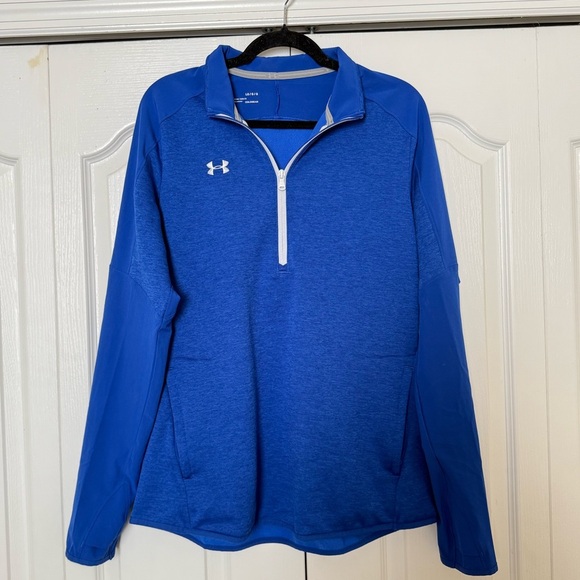 Under Armour Royal Blue Quarter-Zip Top - Picture 1 of 3